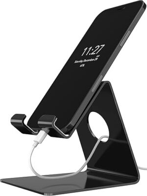 ELV Mobile Phone Mount Tabletop Holder for Phones and Tablets - Black