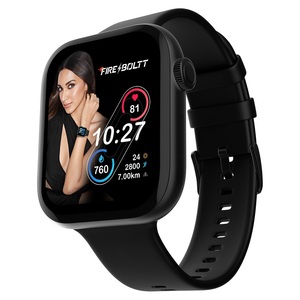 Fire-Boltt Ring 3 Smart Watch with Bluetooth Calling, 1.8 inch, In-Built Mic and Speaker, Voice Assistant, 118 Sports Modes, Inbuilt Games, IP67 Water Resistant, BLACK