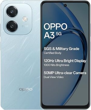 OPPO A3 5G (Ocean Blue, 6GB RAM, 128GB Storage)