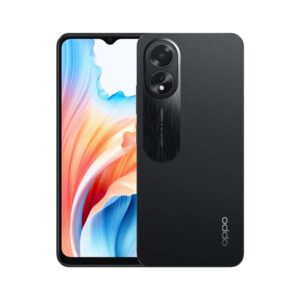 Oppo A Series A18 4G Dual Sim Smartphone (4GB RAM,128GB Storage) 6.56 inch HD+ Display|MediaTek Helio G85 Processor|5000 mAh Battery (Glowing Black)