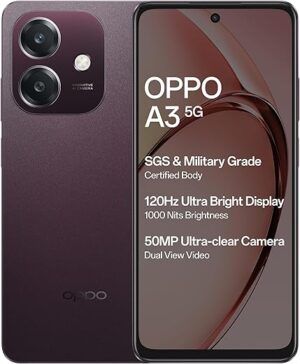 OPPO A3 5G (Nebula Red, 6GB RAM, 128GB Storage)