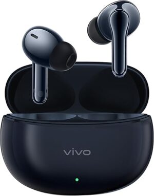 vivo TWS 3e, Wireless Bluetooth Headphones, ANC, Noise Cancelling, 42H Battery Life with Quick Charge, Dual Device Connection, 88ms Low Latency for Gaming, IP54