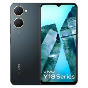 Vivo Y18 4G Smartphone (4GB RAM, 128GB Storage) 6.56 inch LCD Capacitive Multi-Touch Display, MediaTek Helio G85 Processor (Space Black)