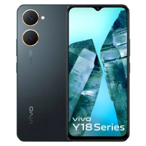 Vivo Y18e 4G Smartphone (4GB RAM, 64GB Storage) 6.56 inch LCD Capacitive Multi-Touch Display, MediaTek Helio G85 Processor (Space Black)