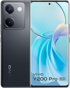 vivo Y200 Pro 5G (Silk Black, 8GB RAM, 128GB Storage) with No Cost EMI/Additional Exchange Offers | 3D Curved AMOLED Display