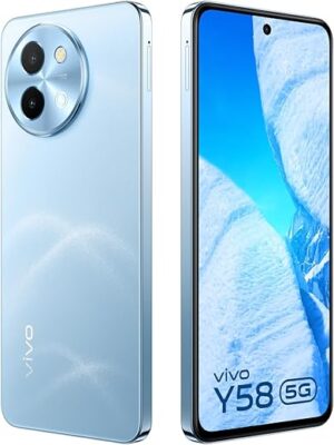 vivo Y58 5G (Himalayan Blue, 8GB RAM, 128GB Storage) with No Cost EMI/Additional Exchange Offers